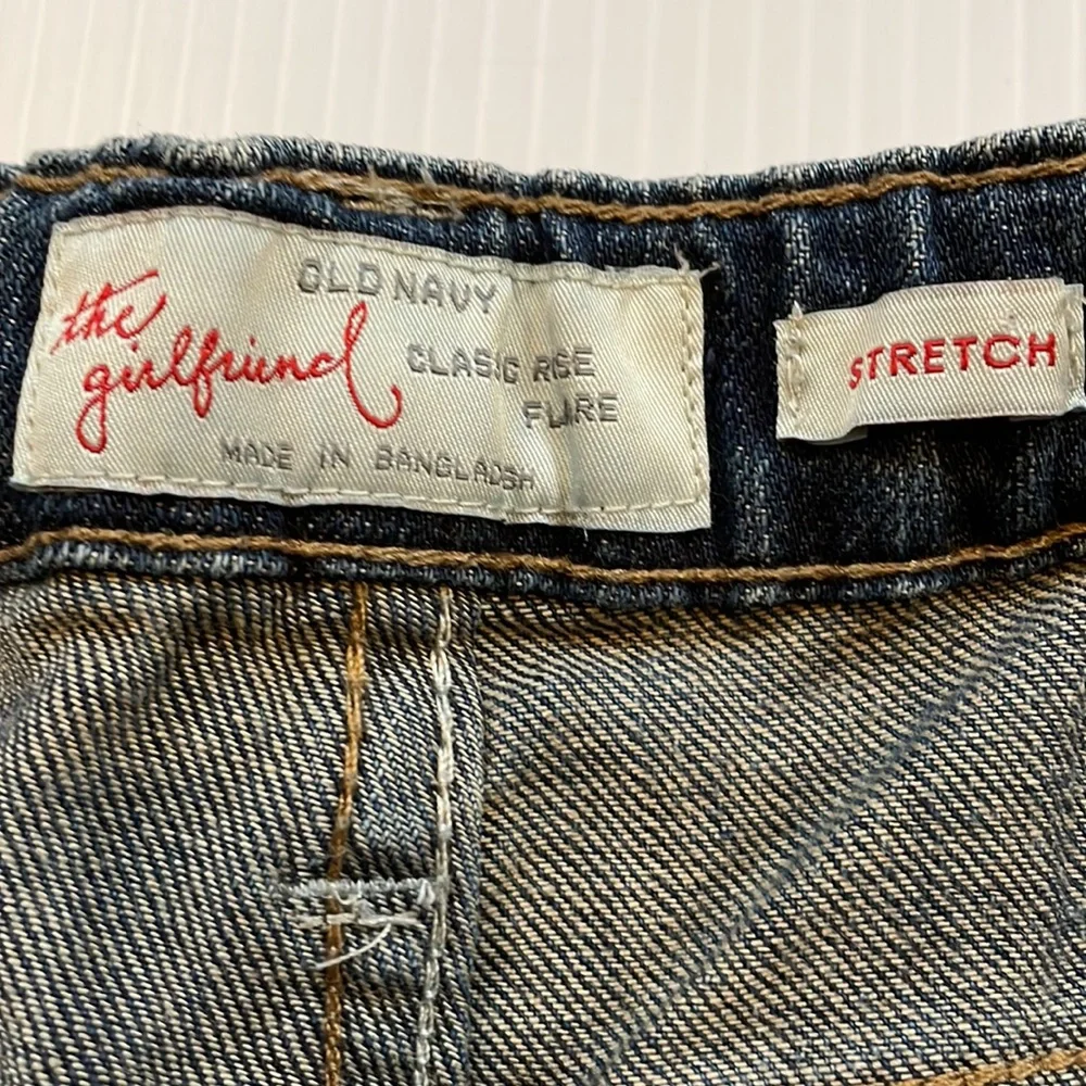 Old Navy Girlfriend, classic rise, flare stretch jeans Girls size 12 plus